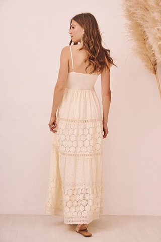 Robe longue Blonde - Écru