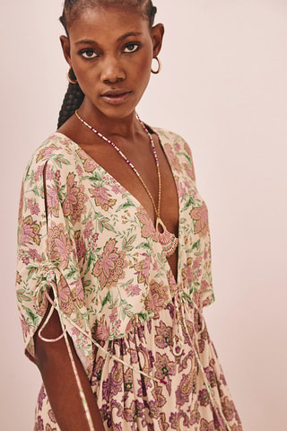 Robe longue Lawrra - Écru
