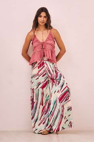 Pantalon taille haute Blume - Vert