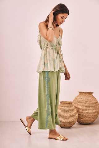 Pantalon droit Noira - Vert