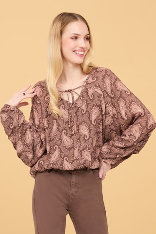 Blouse Pial - Marron