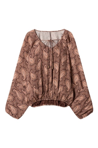 Blouse Pial - Marron