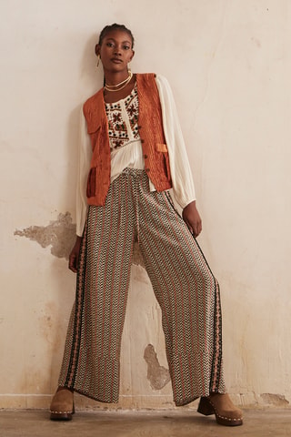 Pantalon taille haute Sade - Camel