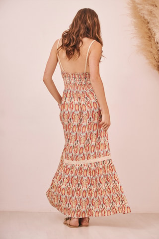 Robe longue Sakron - Corail