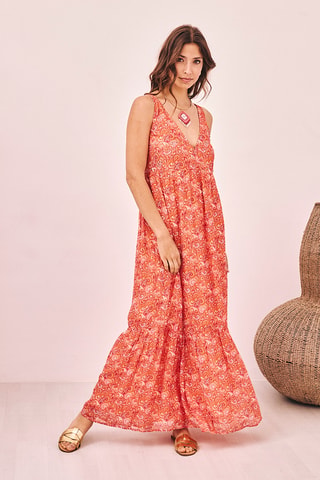 Robe longue Kraise - Orange