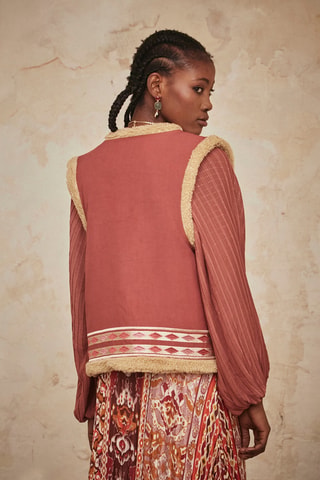 Gilet sans manches Ramya - Rose