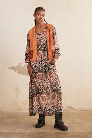 Robe longue Bel - Noir