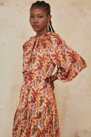 Robe midi Sanjana - Orange