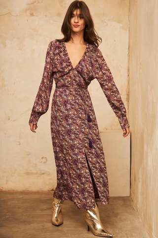 Robe longue Gaura - Violet