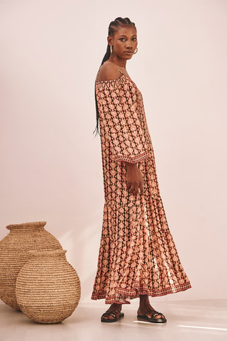 Robe longue Yana - Noir