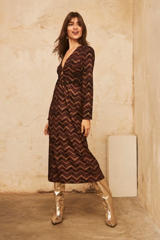 Robe midi Siupili - Bordeaux