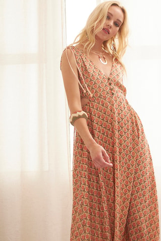 Robe longue Lincol - Rouge