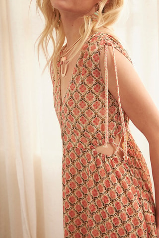 Robe longue Lincol - Rouge