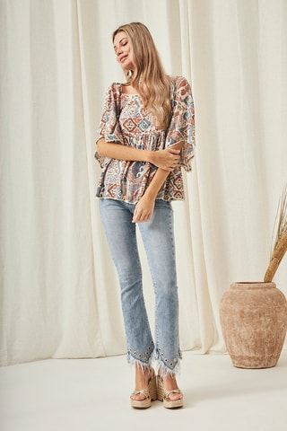 Blouse Met - Bleu