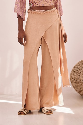 Pantalon taille haute Yori - Beige