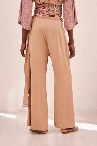 Pantalon taille haute Yori - Beige