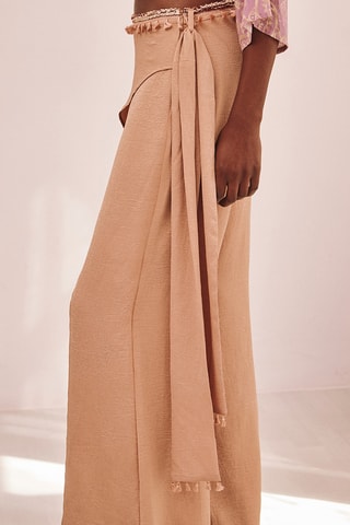 Pantalon taille haute Yori - Beige
