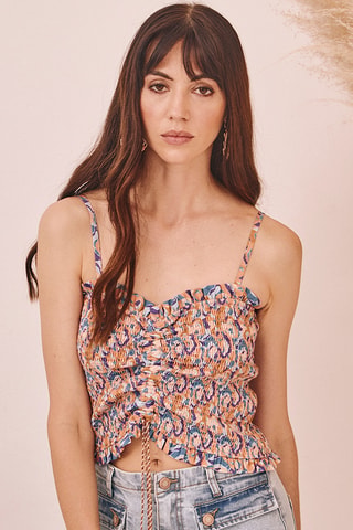 Crop top Yuria - Bleu