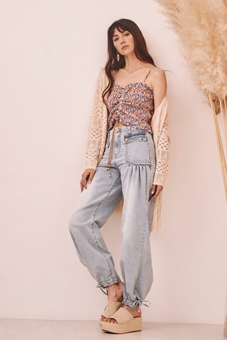 Crop top Yuria - Bleu