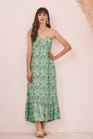 Robe longue Daira - Vert