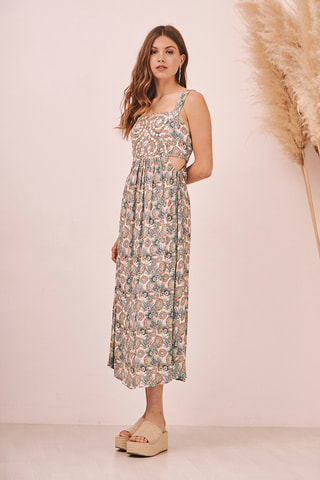Robe midi Asem - Bleu