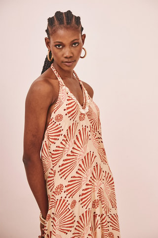 Robe longue Elise - Beige