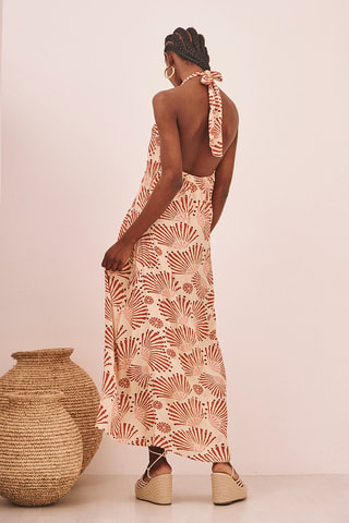 Robe longue Elise - Beige