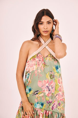 Robe droite Jacquie - Vert