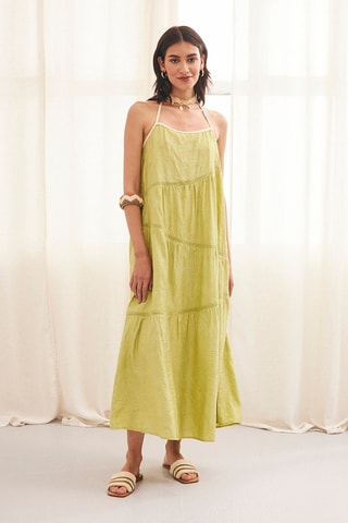 Robe longue Trenza - Vert