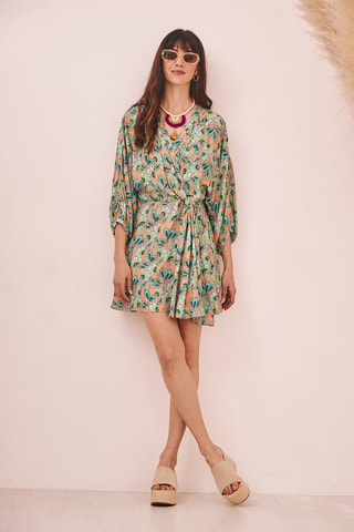 Robe portefeuille Moon - Vert