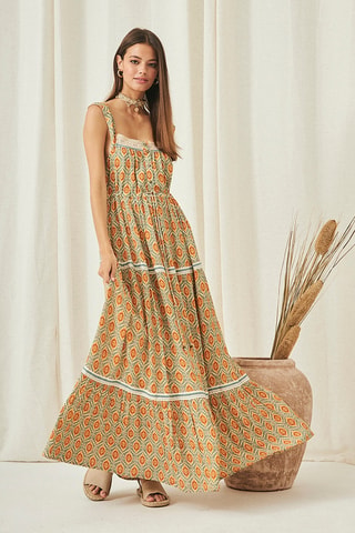 Robe longue Sumie - Orange
