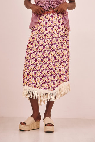 Jupe midi Gaian - Violet