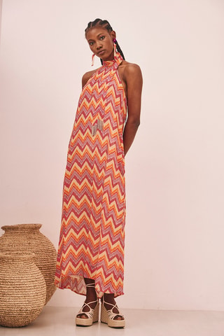 Robe longue Ulla - Fuchsia