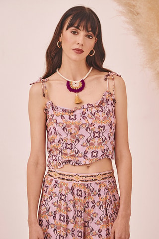 Crop top Wakea - Violet