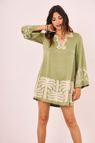 Robe trapèze Derva - Vert