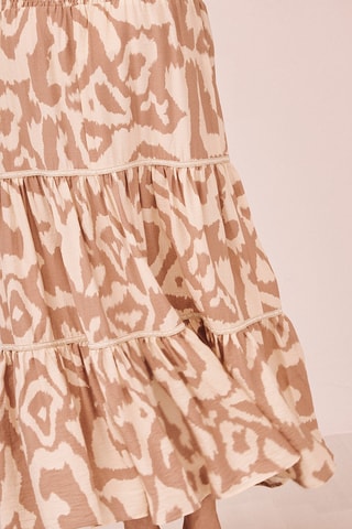 Jupe longue taille haute Seely - Beige