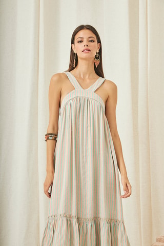 Robe longue Salak - Rose