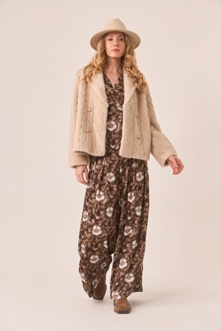 Blouse portefeuille Kalan - Gris