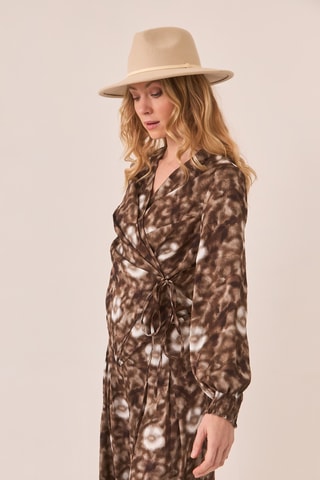 Blouse portefeuille Kalan - Gris