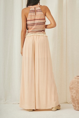 Pantalon palazzo Apis - Beige