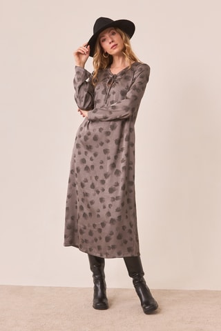 Robe longue Suly - Gris