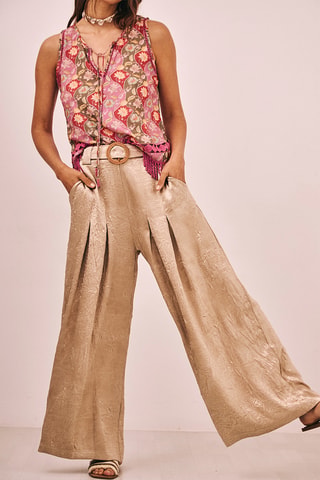 Pantalon large Kary - Beige