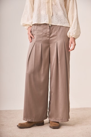 Pantalon wide legs Paipin - Beige