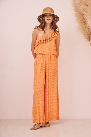 Top asymétrique Nayade - Orange