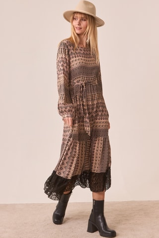 Robe midi Vansi - Beige