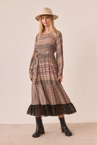 Robe midi Vansi - Beige