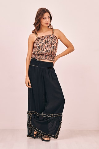 Crop top Pinya - Noir