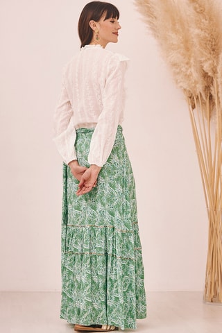 Jupe longue Naiala - Vert