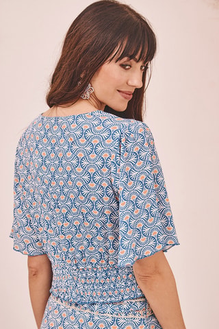 Crop top Narella - Bleu