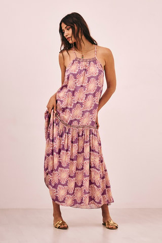 Robe longue Runa - Violet